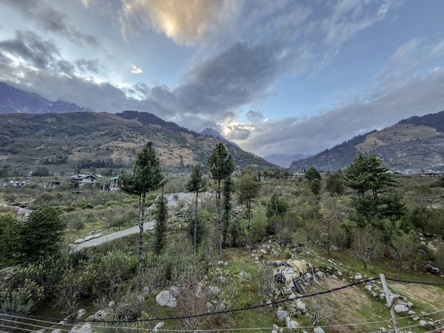 Valley view from MR Villa Manali